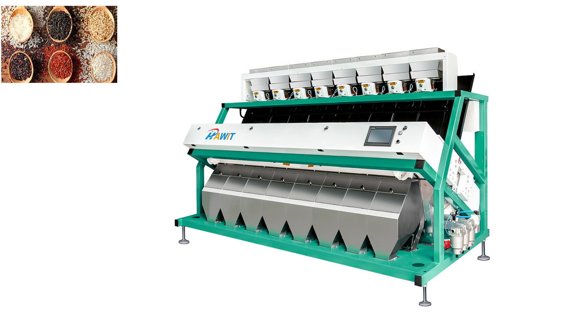 Intelligent Image Processing Algorithm Rice Color Sorting Machine 8 Chutes