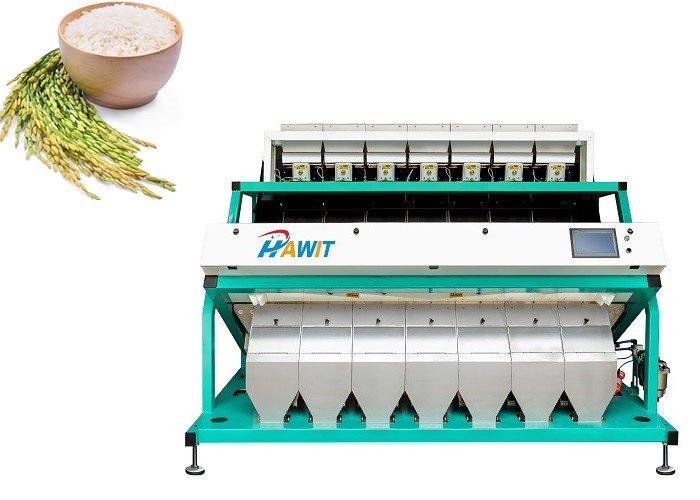 Rice Color Sorter with 448 channels , best rejection and strong performance