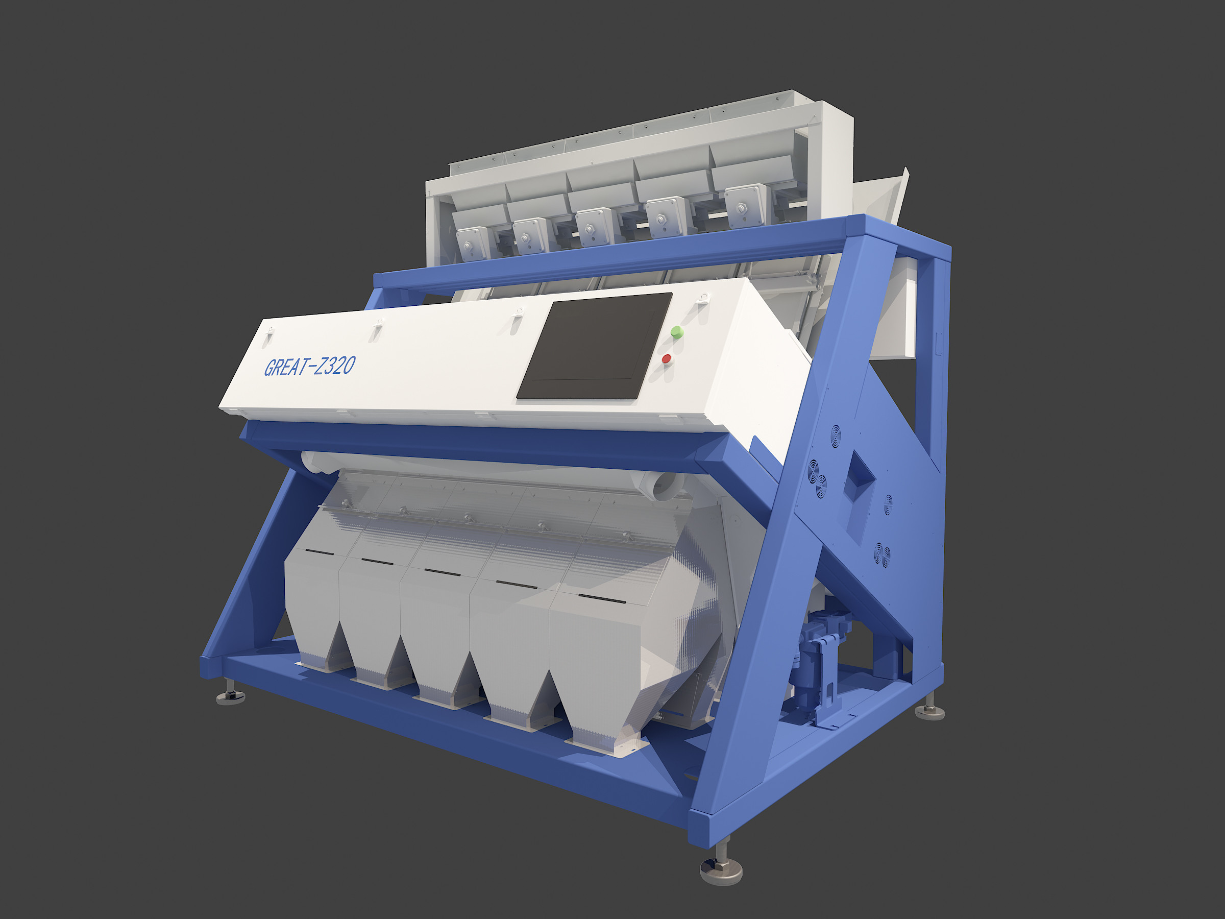 Intelligent Dust Cleaning 5t/H PVC Plastic Color Sorter