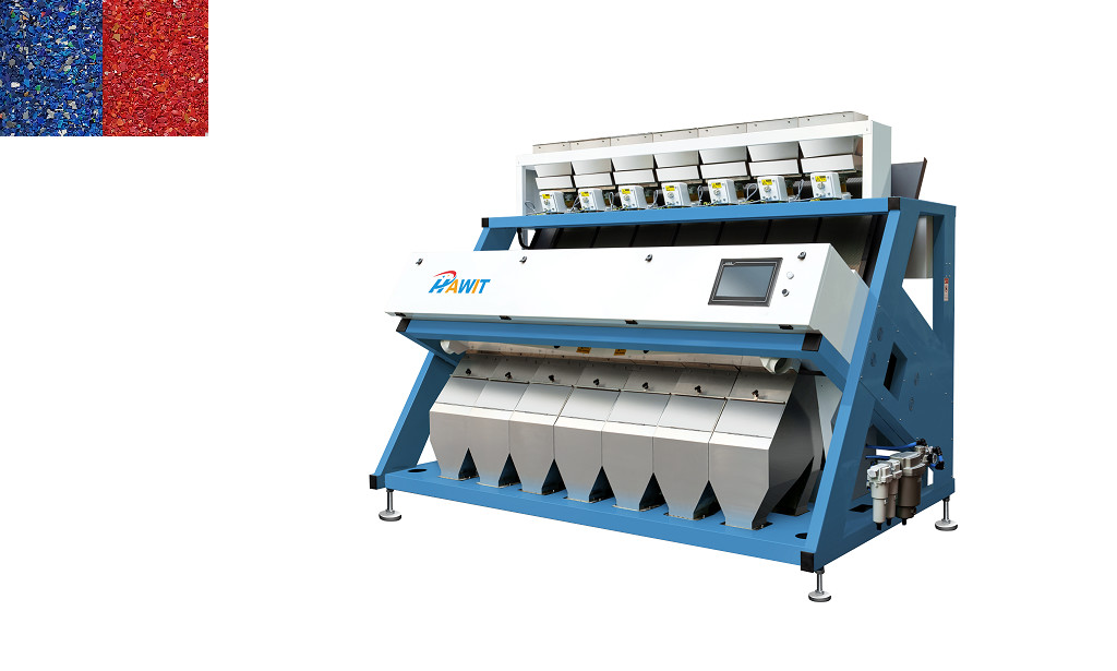 4.1kw  448 Channels Plastic Color Sorting Machine High Accuracy