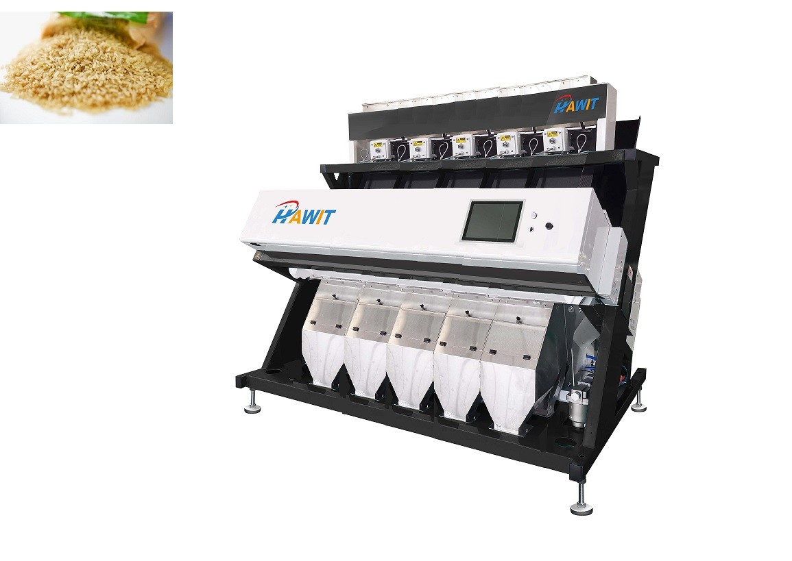 5 Chutes RGB Rice Color Sorter Multifunction CCD Image Acquisition