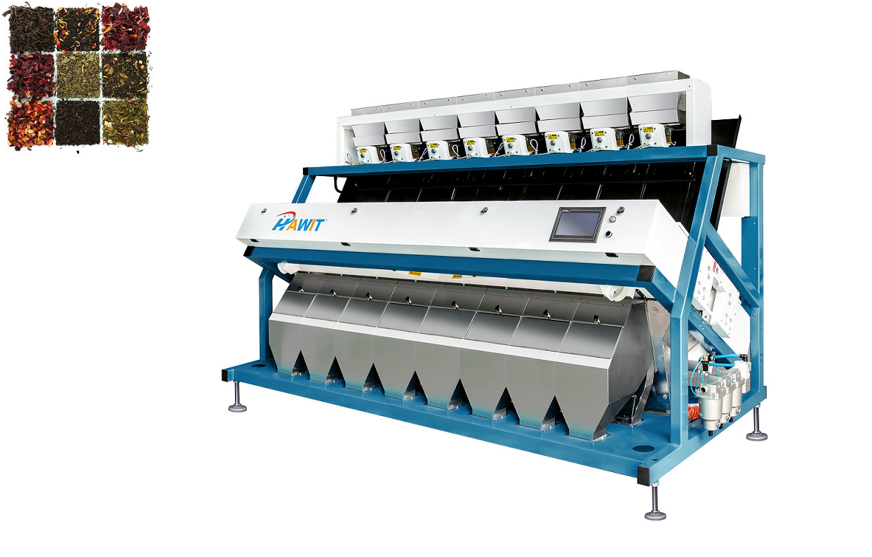 High Brightness Camera Tea Colour Sorter With CCD System 10T/H