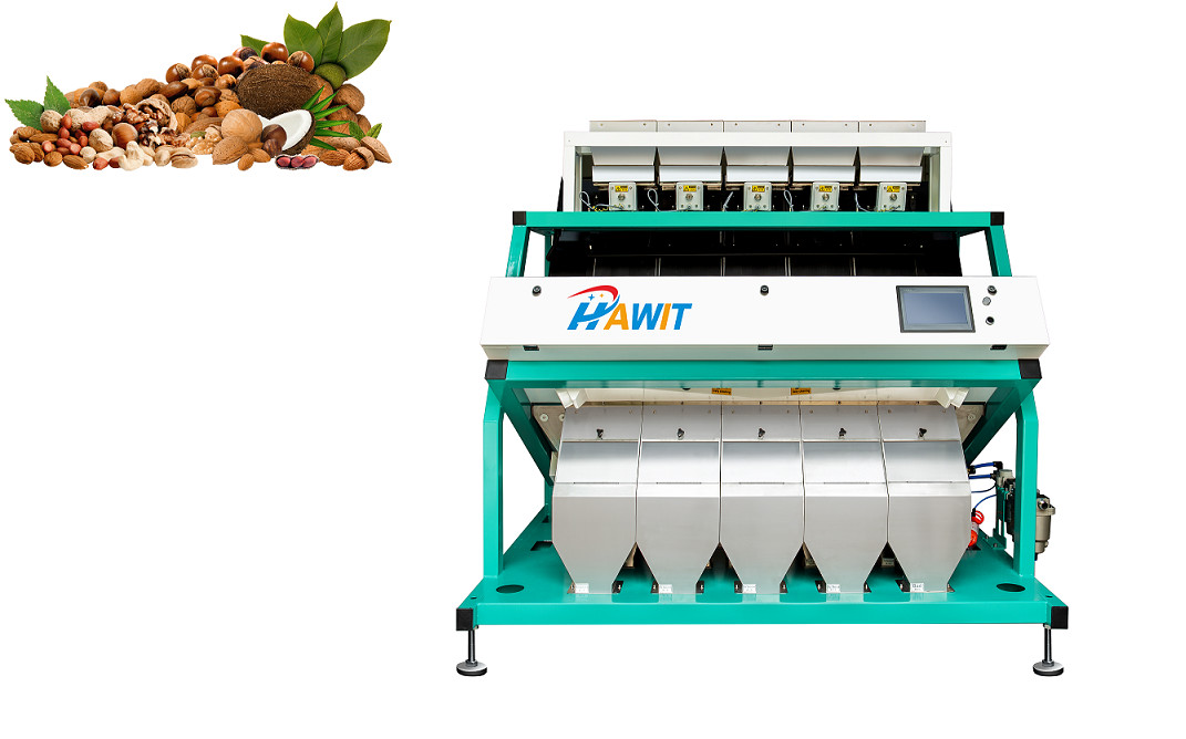 High Resolution Cashew Color Sorter With CCD Image Acquisition Sensing System