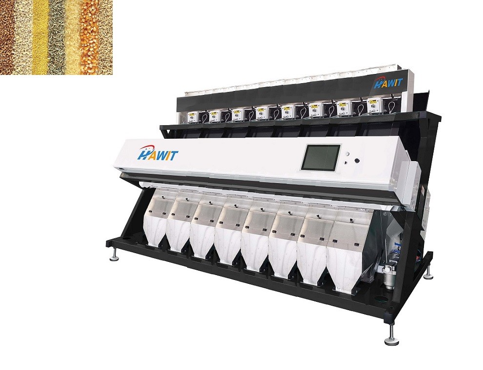 0.01mm2 Grain Color Sorter With High Resolution Camera 5340 Pixel Identifying